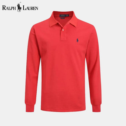 RL Long Corte Ajustado Camisa de Vestir
