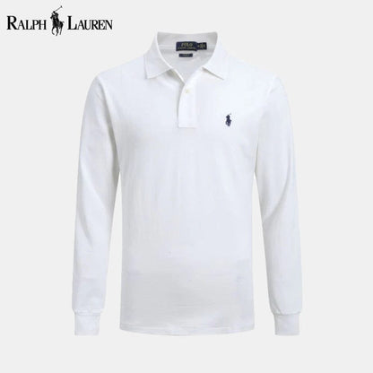 RL Long Corte Ajustado Camisa de Vestir