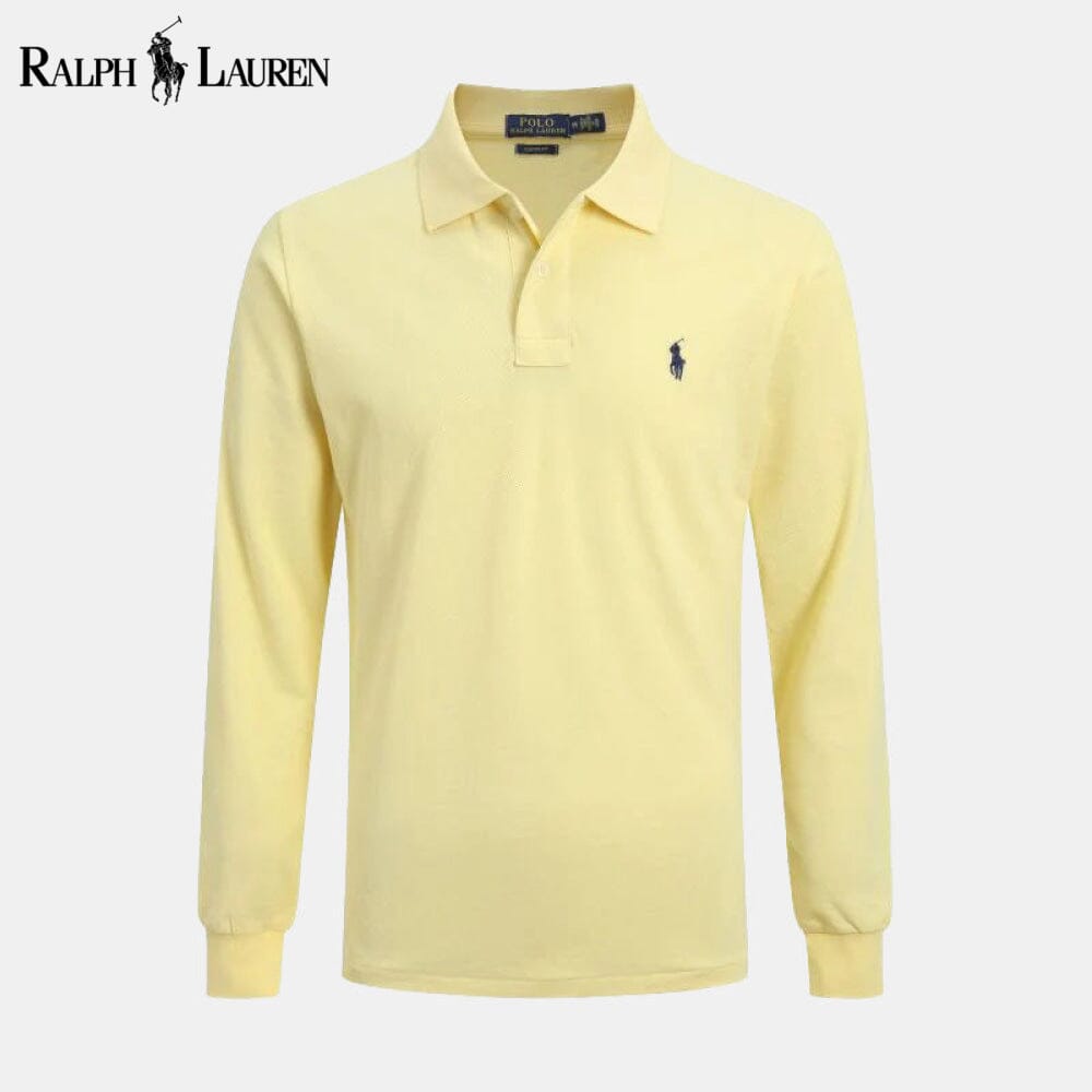 RL Long Corte Ajustado Camisa de Vestir