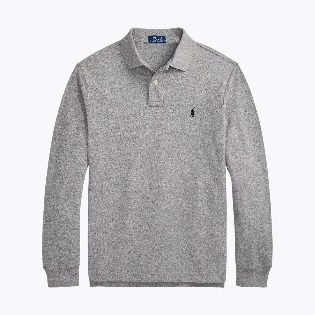 RL Mesh Polo de manga larga