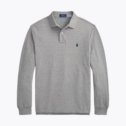 RL Mesh Polo de manga larga