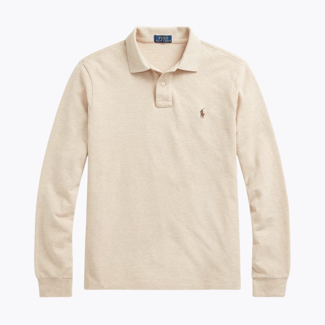 RL Mesh Polo de manga larga