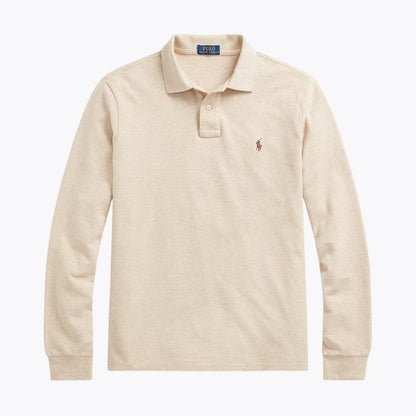 RL Mesh Polo de manga larga