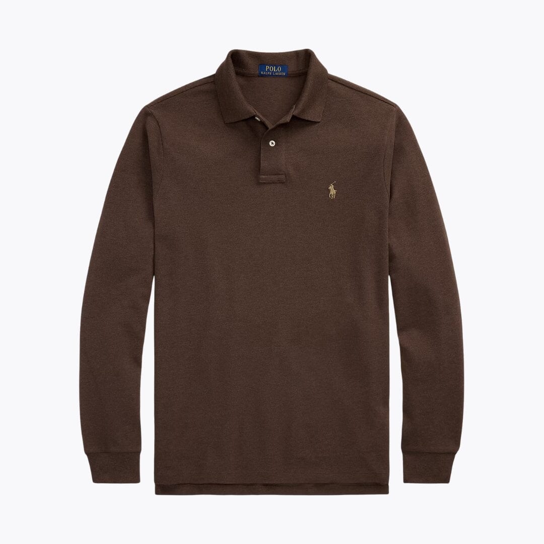 RL Mesh Polo de manga larga