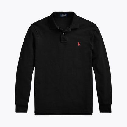 RL Mesh Polo de manga larga
