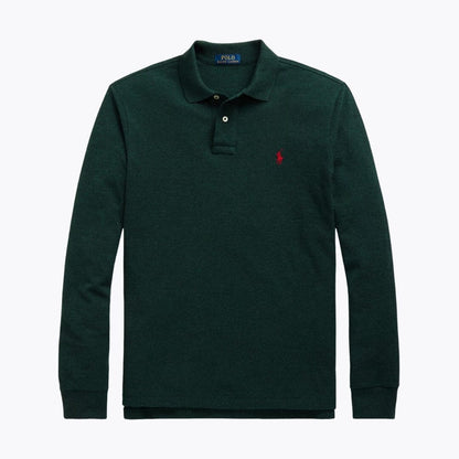RL Mesh Polo de manga larga