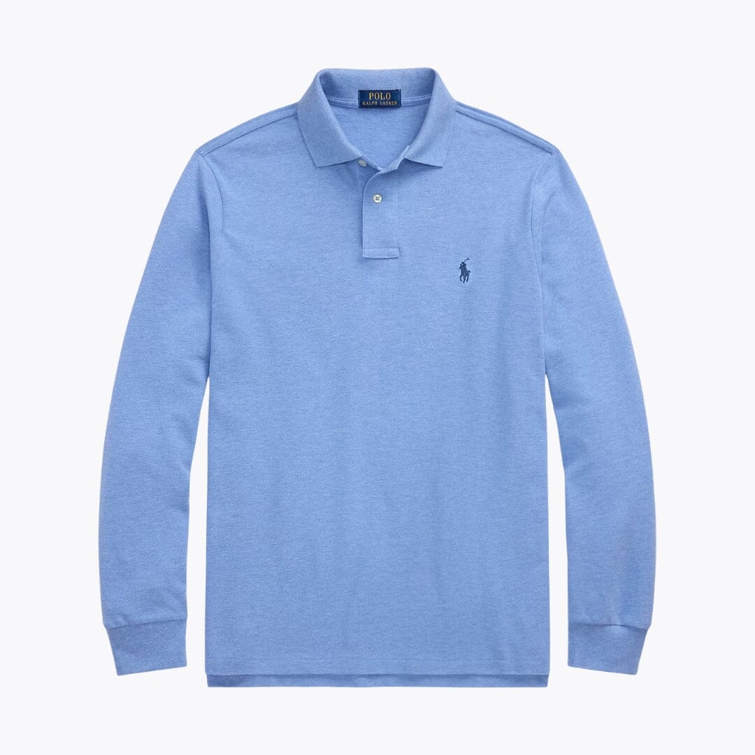 RL Mesh Polo de manga larga