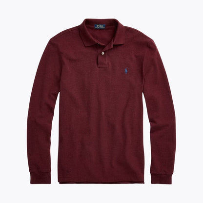 RL Mesh Polo de manga larga