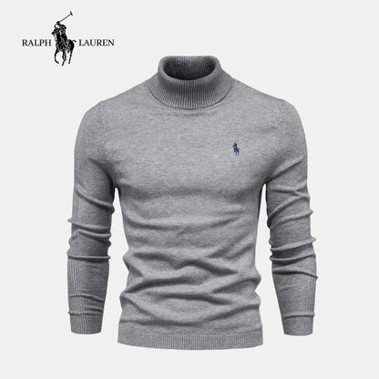 RL Hombre Cuello Alto Suéter (Liquidación)