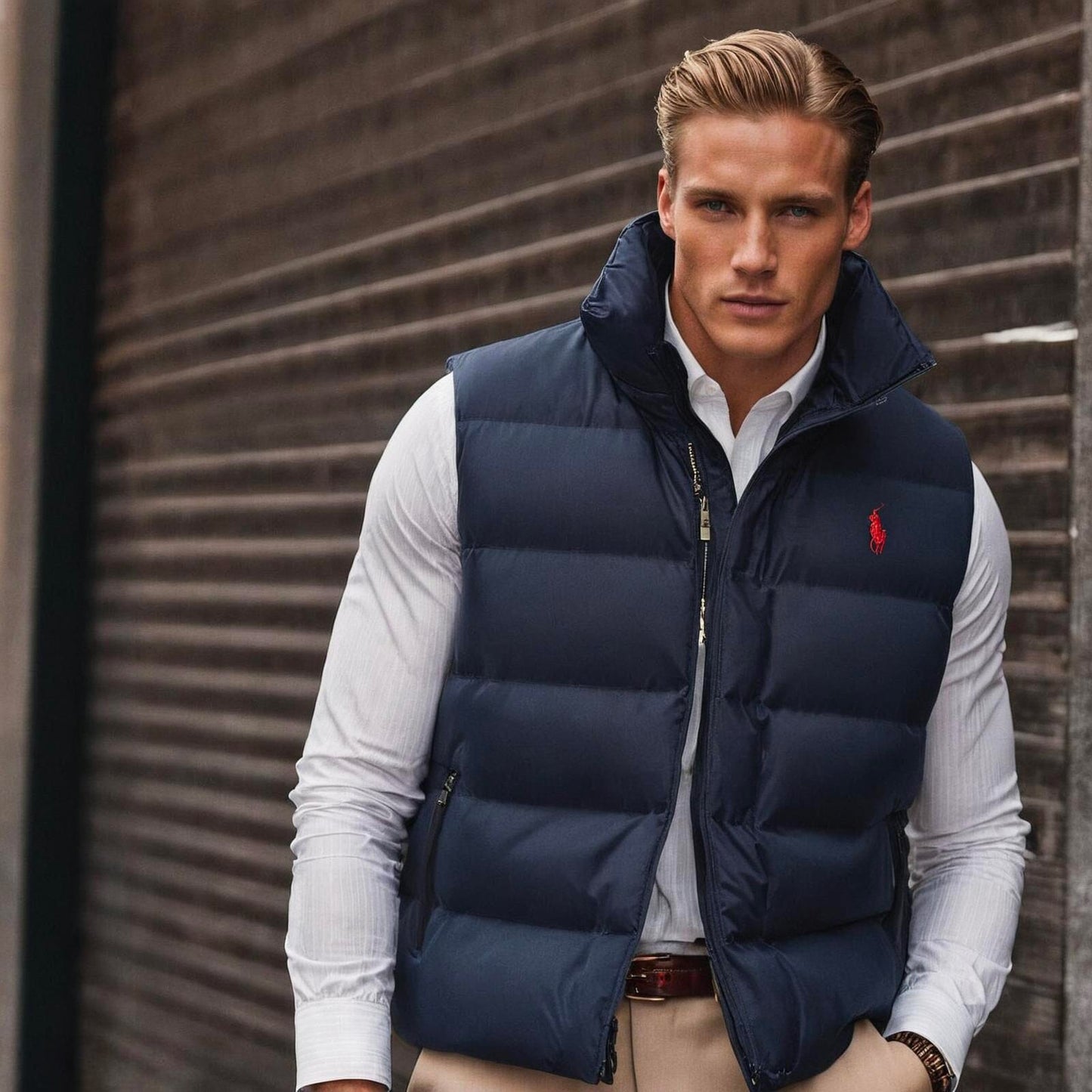 RL Hombre Colden Chaleco Plegable (Liquidación)