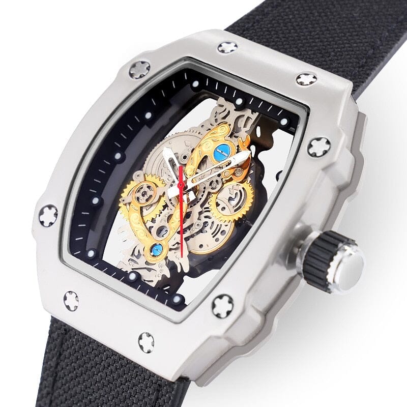 POEDAGAR Reloj Esqueleto Mecánico