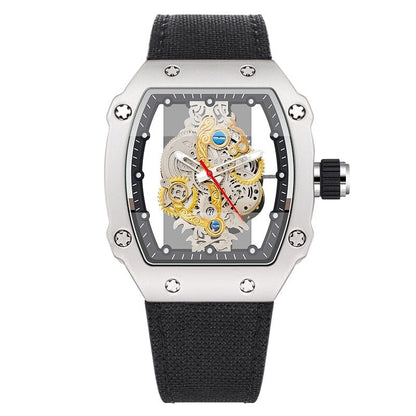 POEDAGAR Reloj Esqueleto Mecánico