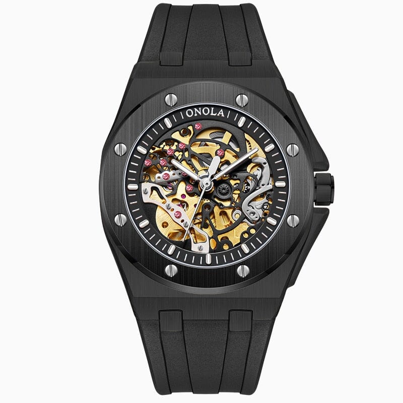POEDAGAR Reloj Skeleton Oak