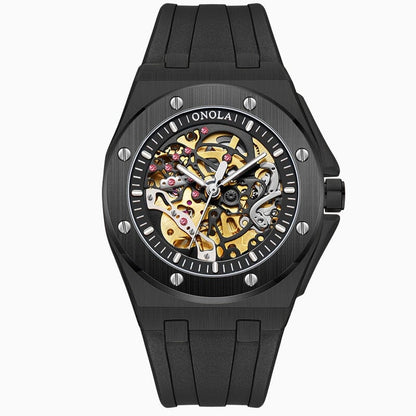 POEDAGAR Reloj Skeleton Oak