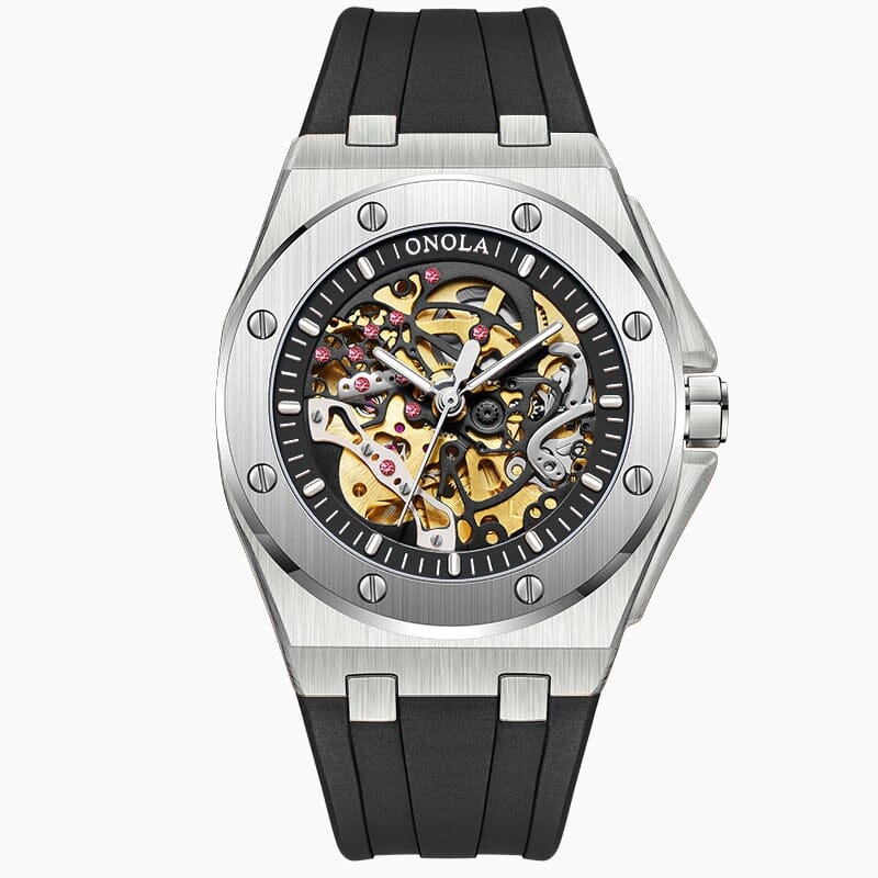POEDAGAR Reloj Skeleton Oak