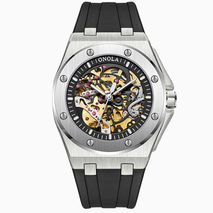 POEDAGAR Reloj Skeleton Oak