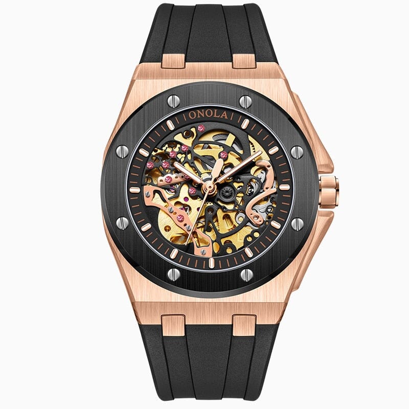 POEDAGAR Reloj Skeleton Oak