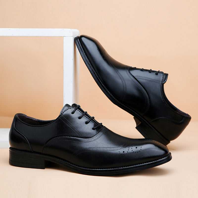 Lucas Zapatos Brogue de Cuero